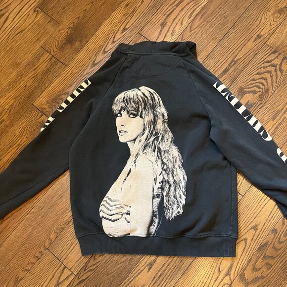 Taylor Swift Official Eras Tour Black Oversized Hoodie, Size XS - Picture 3 of 4